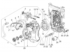 Tapa bomba agua PIAGGIO X8 125 2004-2006  repuestos de motos