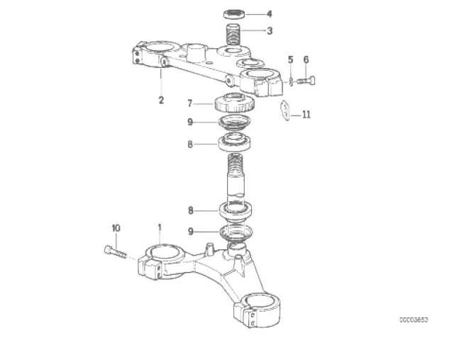 Tija superior Bmw K1 1000 cc 1988 - 1993