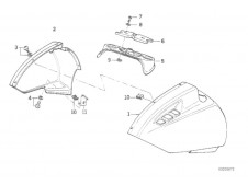 Aleta delantera izquierda Bmw K1 1000 cc 1988 - 1993