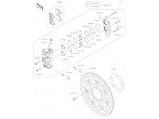 Tornillo pinza freno delantera Kawasaki Zx6 r 600 cc 2007 - 2008