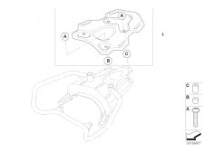 TRANSPORTÍN PARRILLA MALETA Bmw F800 gs 800 cc 2008 - 2012