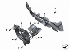 Canalizador electro ventilador Bmw F800 gs 800 cc 2008 - 2012