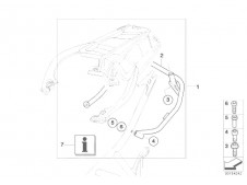 Soporte porta maletasmaletas Bmw F800s 800 cc 2006 - 2009
