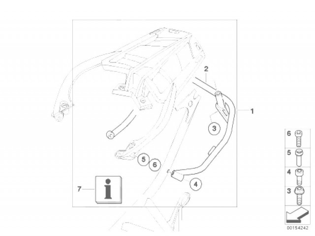 Soporte porta maletasmaletas Bmw F800s 800 cc 2006 - 2009