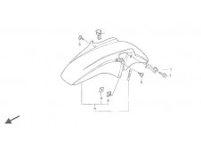 Aleta delantera Honda CBF 600 y CBF 600 ABS 2004 - 2007