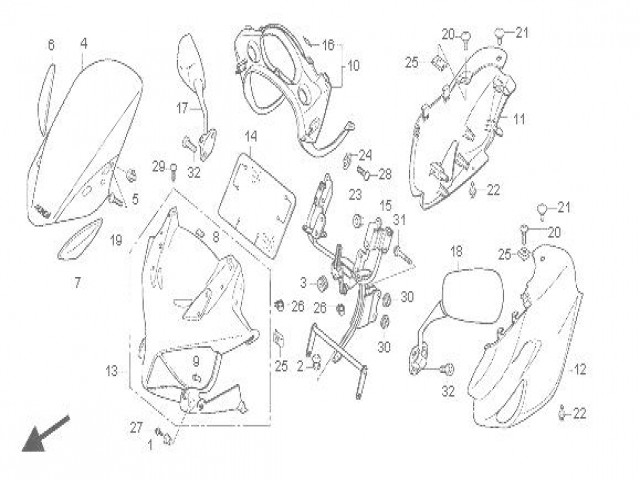 Cupula Honda CBF 600 y CBF 600 ABS 2004 - 2007