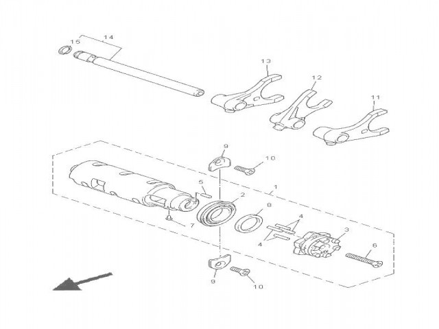 HORQUILLA CAMBIO Yamaha Xj 900 diversion 1992 - 2000