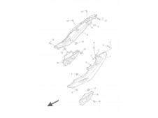 Cacha pequeña izquierda Yamaha Xj 900 diversion 1992 - 2000