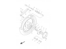 Eje rueda trasera Yamaha Xj 900 diversion 1992 - 2000