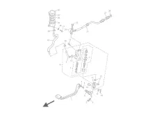 Latiguillo freno trasero Yamaha Xj 900 diversion 1992 - 2000