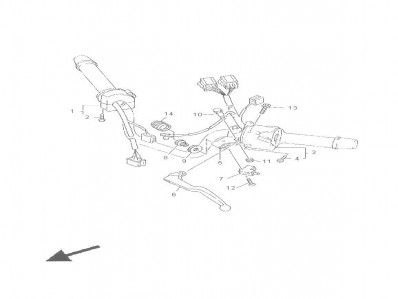 MANETA EMBRAGUE Yamaha Xj 900 diversion 1992 - 2000