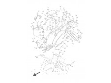 ALETA PORTA MATRICULA Yamaha Xj 900 diversion 1992 - 2000