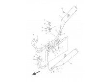 Colector trasero Yamaha Xj 900 diversion 1992 - 2000