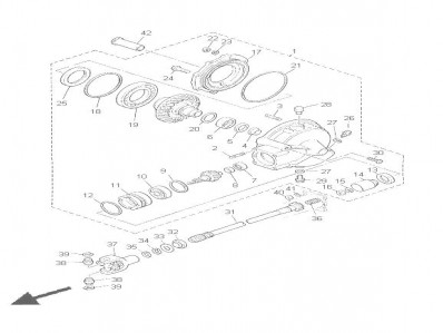 EJE DE CARDAM Yamaha Xj 900 diversion 1992 - 2000