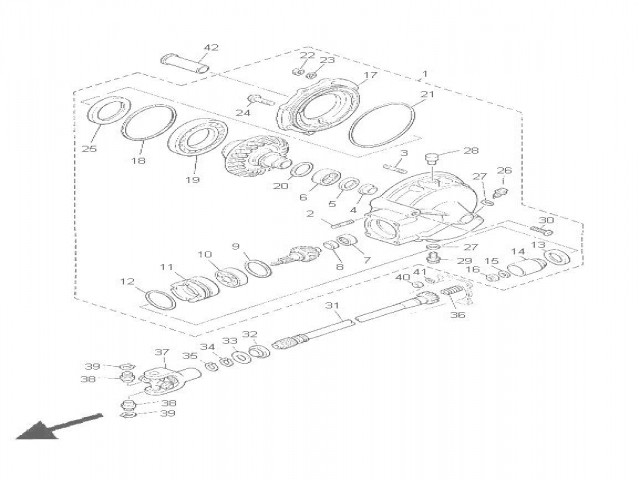 EJE DE CARDAM Yamaha Xj 900 diversion 1992 - 2000