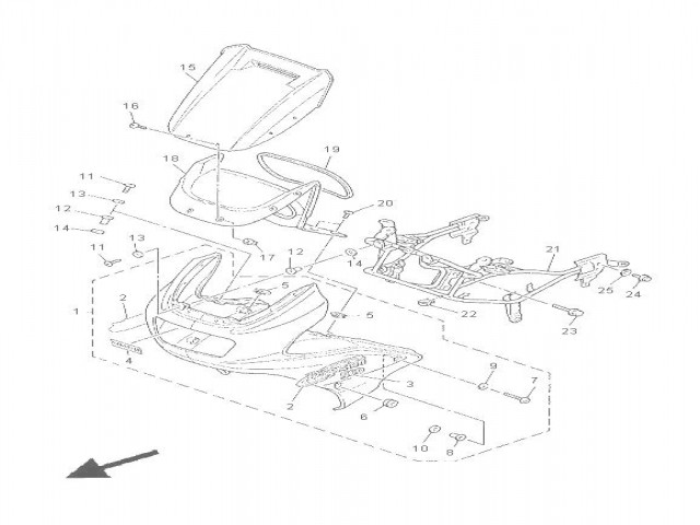 BANDEJA RELOJES Yamaha Xj 900 diversion 1992 - 2000