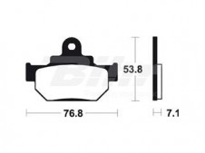 Pastillas de freno Tecnium MA81 Orgánicas
