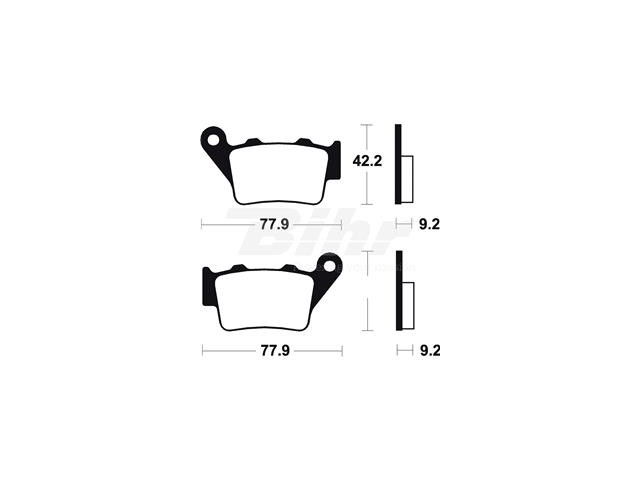 Pastillas de freno Tecnium Scooter orgánicas ME175