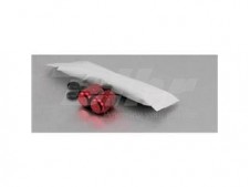 Tapones de válvula Pro-Bolt (x2) Aluminio rojo 2DCAPR