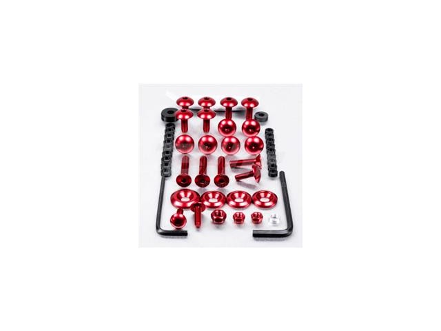 Kit tornillos de carenado Pro-Bolt Aluminio rojo GSX-R 600 08-10 FSU093R