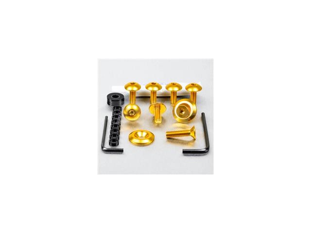 Kit tornillos de carenado Pro-Bolt Aluminio oro fazer 600 00-03 FYA185G