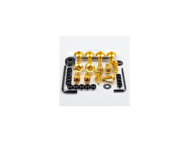 Kit tornillos de carenado Pro-Bolt Aluminio oro fazer 600 04-06 FYA196G