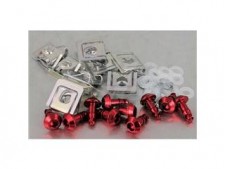 Tornillo rápido c/allen 17mm Pro-Bolt (10 pack) Aluminio rojo QRPACKAKSLIDE17R