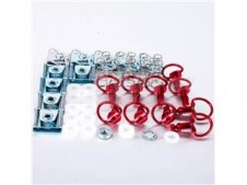 Tornillo rápido anilla 17mm Pro-Bolt (10 pack) Aluminio rojo QRPACKSLIDE17R