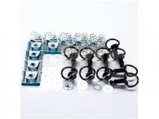 "Tornillo rápido Anilla ""D"" 19mm Pro-Bolt (10pack) Aluminio negro QRPACKSLIDE19BK"