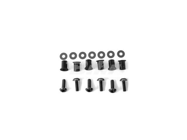 Kit tornilleria de cúpula (6 piezas) Aluminio negro Pro-Bolt SK6BK
