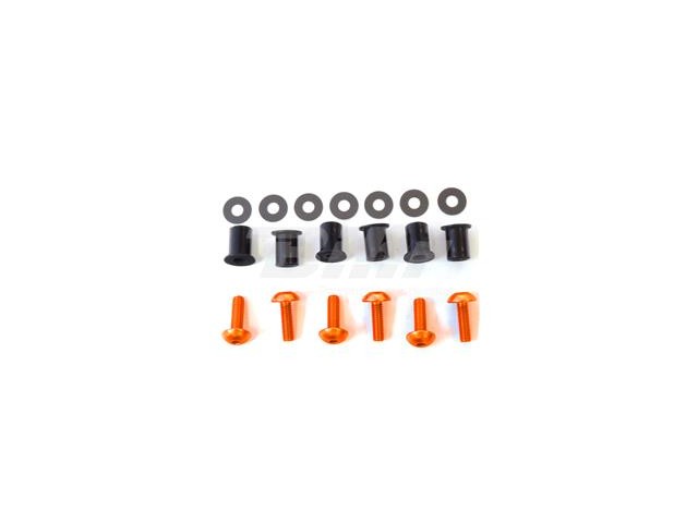 Kit tornilleria de cúpula (6 piezas) Aluminio naranja Pro-Bolt SK6O