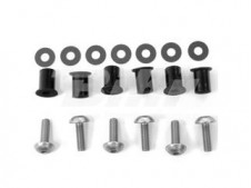 Kit tornilleria de cúpula (6 piezas) Aluminio plata Pro-Bolt SK6S