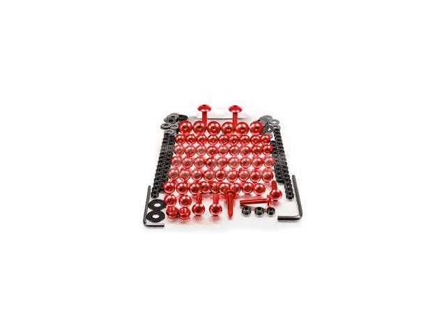 Kit tornillos de carenado Pro-Bolt ZX10R (06-07) aluminio rojo FKA286R