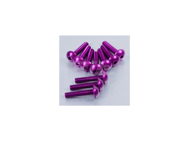 Kit tornillos de carenado Pro-Bolt ZX10R (06-07) aluminio violeta FKA286P