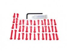 Kit tornillería aluminio motor Pro-Bolt EBM045R Rojo