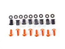 Kit tornillería de cúpula aluminio Pro-Bolt Naranja SKHO260O