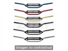 Manillar Renthal motocross alto Button titanio con protector negro 764-01-TT-01-185