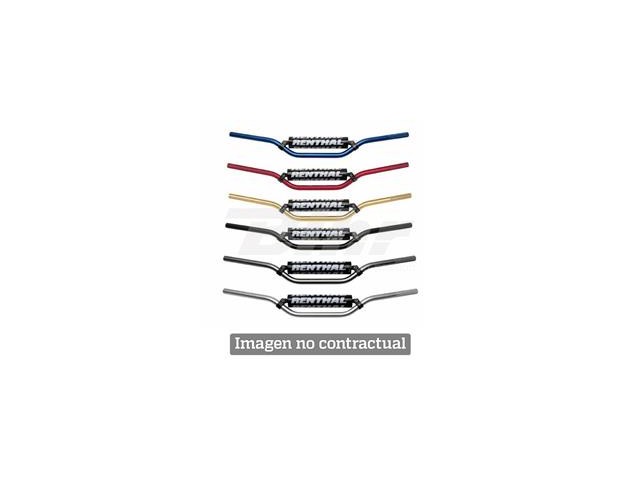 Manillar Renthal motocross alto Button titanio con protector negro 764-01-TT-01-185