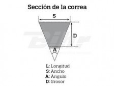 Correa de transmisión Bando SR IE, Runner Purejet 50