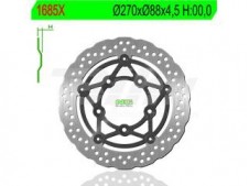 Disco de freno ondulado flotante AK 550 NG 1685X Ø270 x 88 x 4,5