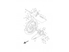 Rueda trasera Yamaha Fazer 600 1998 - 2001