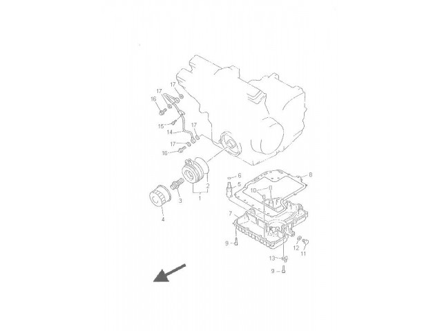 TAPA CARTER INFERIOR Yamaha Fazer 600 1998 - 2001