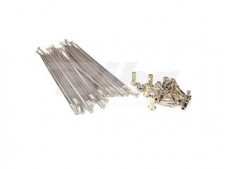 Juego de radios plata para llanta 17 para buje OEM 25 1407