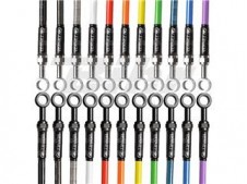 Kit de latiguillos delanteros Race Venhill Azul/Cromo HON10020F4