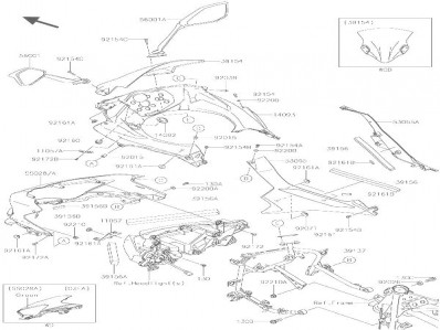 ARAÑA Kawasaki Ninja 400 2018 - 2020