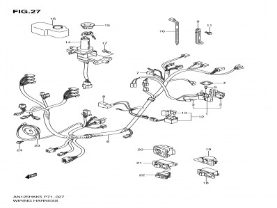SISTEMA ELECTRICO COMPLETO Suzuki An 125 2005 - 2017