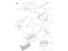TUBO ENTRADA RAM AIR Kawasaki Ninja H2 SX , H2 SE y Ninja H2 SE Plus 2018 - 2024