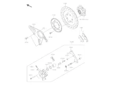 CORONA ABS TRASERA Kawasaki Ninja H2 SX , H2 SE y Ninja H2 SE Plus 2018 - 2024