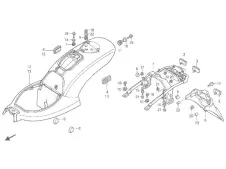 Subchasis Honda Shadow 600 1988-2001