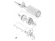 Embrague completo del motor SUZUKI GS E 500 2002-2008  despiece de moto
